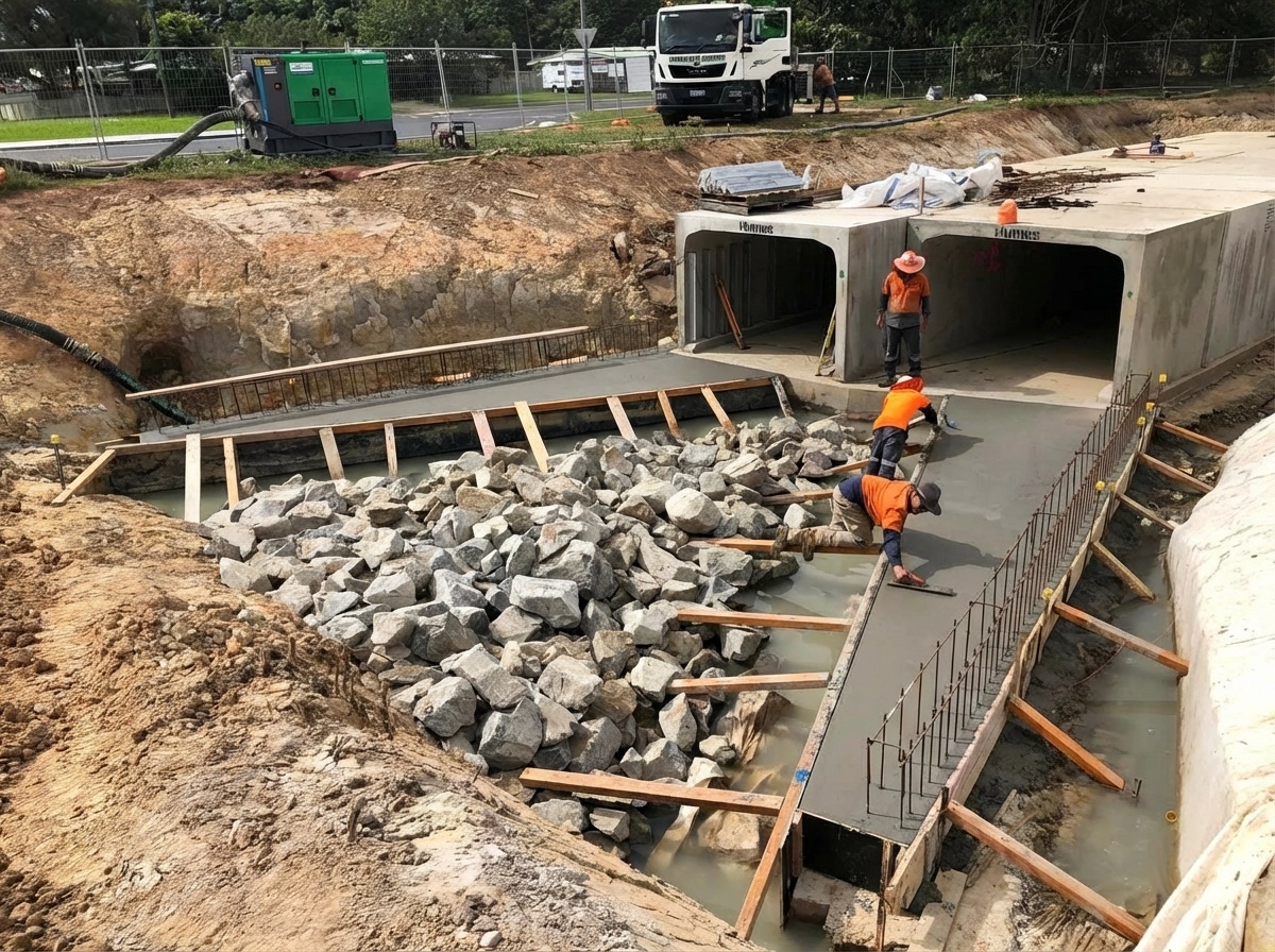 Construction site Hinterland