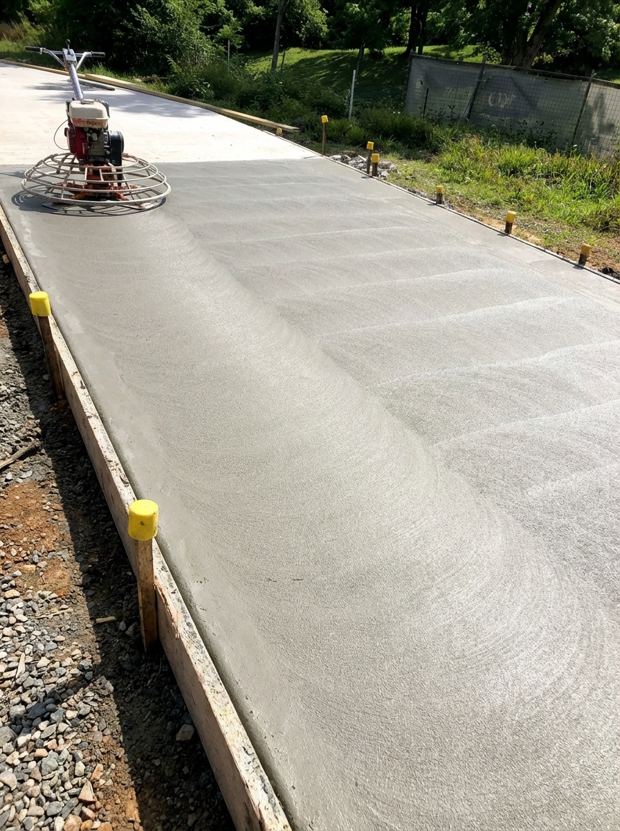 Completed concrete project